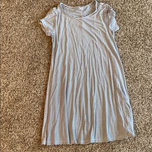 Striped t shirt dress